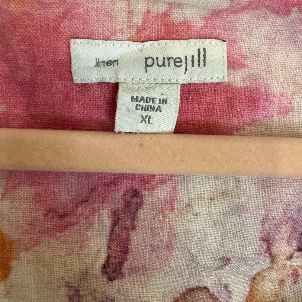 Pure J. Jill Linen Print Shift Dress - Picture 2 of 6